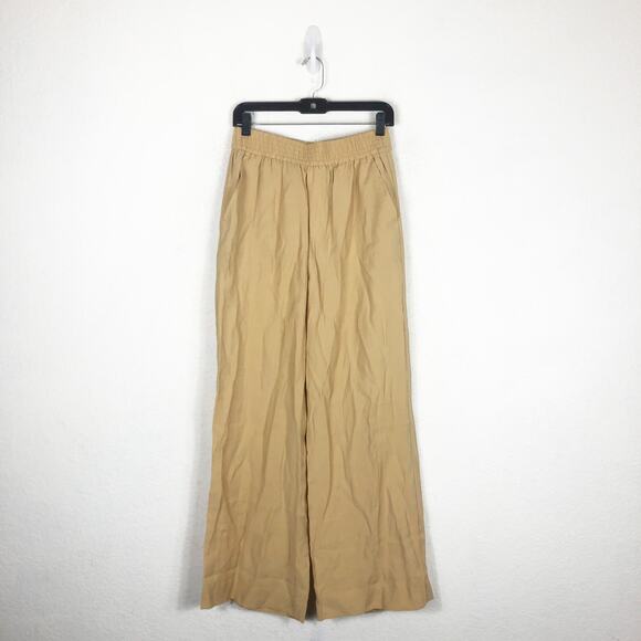 NWT Madewell The Carley Wide-Leg Pant Small Tan High Rise Stretch Minimalist - Picture 3 of 14